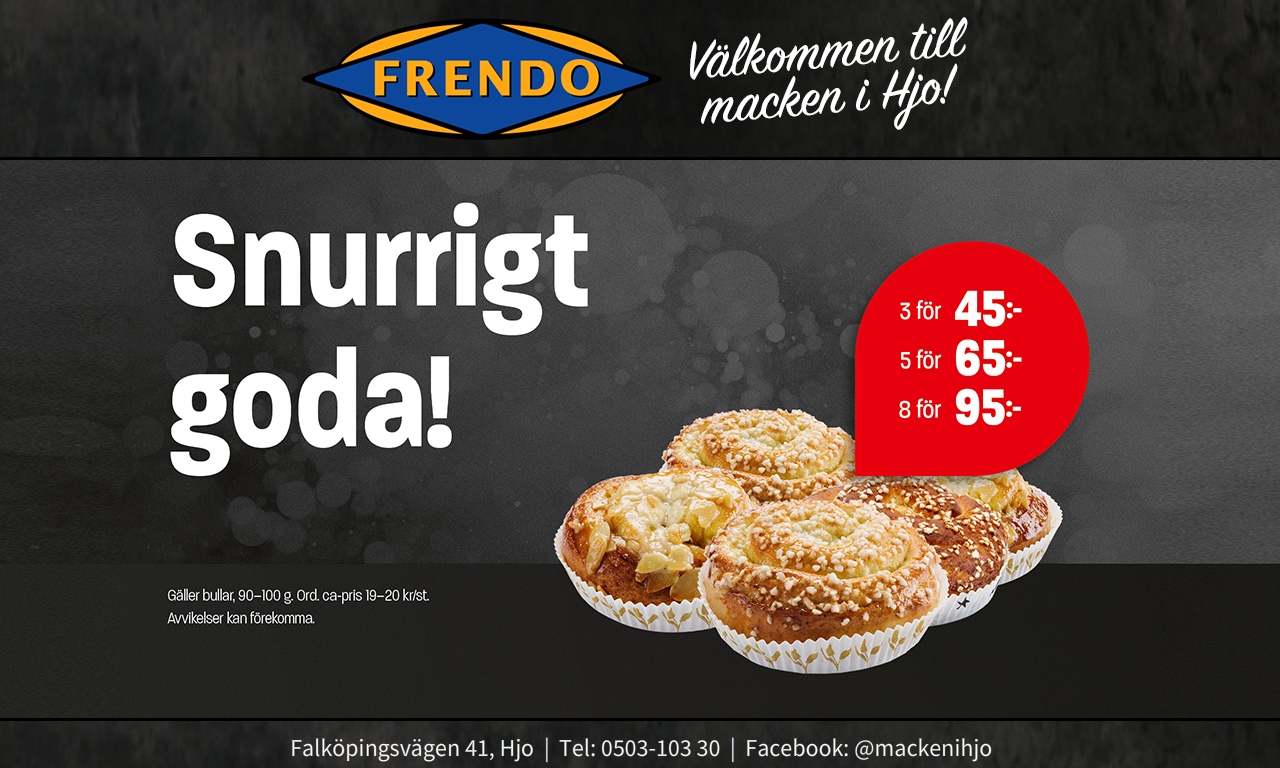 Välkommen in till oss på Frendo